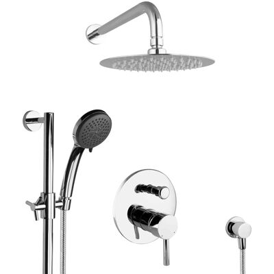 PaulGurkes Dusch Set Komplett Unterputz Regendusche Duschstange 20cm Regenbrause PaulGurkes Dusch Set Komplett Unterputz Regendusche Duschstange 20cm Regenbrause