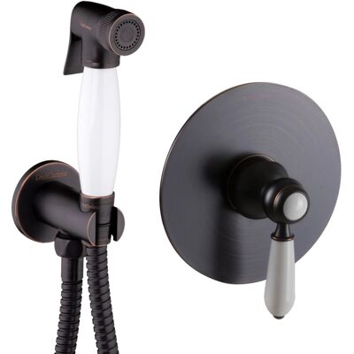 PaulGurkes Bidet-Unterputz Nostalgie Schwarz WC-Dusche PaulGurkes Bidet-Unterputz Nostalgie Schwarz WC-Dusche