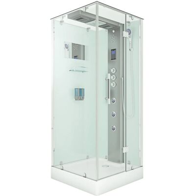 AcquaVapore AquaVapore Duschkabine Komplettdusche D38-10R1-EC Fertigdusche Dusche 90x90 cm AcquaVapore AquaVapore Duschkabine Komplettdusche D38-10R1-EC Fertigdusche Dusche 90x90 cm