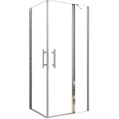 AICA Drehtür 90cm x Scharniertür 80cm x H.195cm Eckeinstieg Duschkabine Pendeltür Eckdusche Duschabtrennung AICA Drehtür 90cm x Scharniertür 80cm x H.195cm Eckeinstieg Duschkabine Pendeltür Eckdusche Duschabtrennung