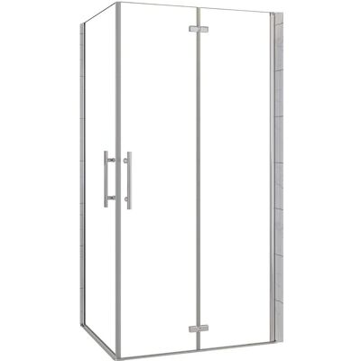 AICA Drehtür 70cm x Falttür 110cm x H.195cm Eckeinstieg Duschkabine Duschabtrennung Pendeltür Eckdusche Nano Echtglas AICA Drehtür 70cm x Falttür 110cm x H.195cm Eckeinstieg Duschkabine Duschabtrennung Pendeltür Eckdusche Nano Echtglas