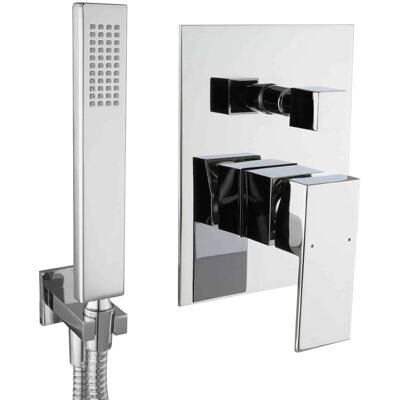 PaulGurkes Unterputz Mischbatterie mit Handbrause Wandanschlussbogen Brauseschlauch PaulGurkes Unterputz Mischbatterie mit Handbrause Wandanschlussbogen Brauseschlauch