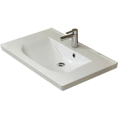 Pelipal Mineralmarmor-Waschbecken 80 cm Trentino Pelipal Mineralmarmor-Waschbecken 80 cm Trentino
