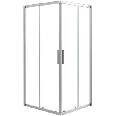AICA 76x76cm x Höhe 185cm Duschkabinen Eckeinstieg 5mm ESG Duschtür Schiebetür Duschabtrennung AICA 76x76cm x Höhe 185cm Duschkabinen Eckeinstieg 5mm ESG Duschtür Schiebetür Duschabtrennung