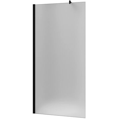 AICA 120x200cm Walk In Schwarzrahmen Duschkabine 10mm NANO Milchglas Duschabtrennung Mit 70-120cm Flexiblen Stange F123B AICA 120x200cm Walk In Schwarzrahmen Duschkabine 10mm NANO Milchglas Duschabtrennung Mit 70-120cm Flexiblen Stange F123B