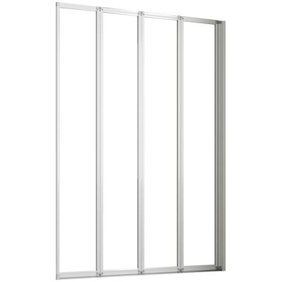 AICA 120x140cm Weiß 4-ftg. Faltbare Badewanneaufsatz 4mm ESG Sicherheitsglas Duschwand Duschabtrennung AICA 120x140cm Weiß 4-ftg. Faltbare Badewanneaufsatz 4mm ESG Sicherheitsglas Duschwand Duschabtrennung