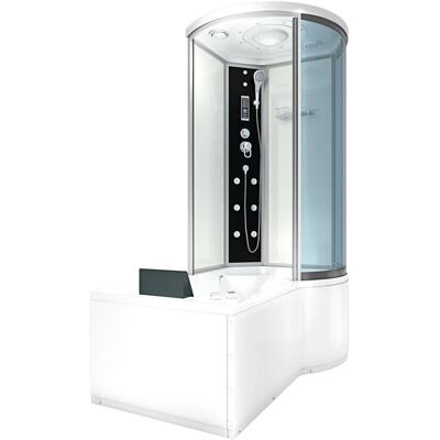 AcquaVapore Kombination Whirlpool Dusche K55-L01-WP-EC Duschkabine Wanne 170x100 AcquaVapore Kombination Whirlpool Dusche K55-L01-WP-EC Duschkabine Wanne 170x100