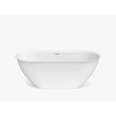 Vente-unique Freistehende Badewanne Sortino Weiß 160 cm Vente-unique Freistehende Badewanne Sortino Weiß 160 cm