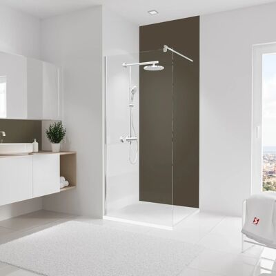 SCHULTE - DecoDesign - Taupe - 90x255 cm - Duschrückwand SCHULTE - DecoDesign - Taupe - 90x255 cm - Duschrückwand