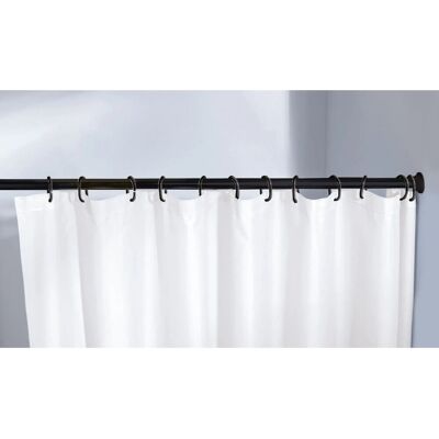 Kleine Wolke Duschvorhangstange - Verstellbar 125-220cm, Schwarz Kleine Wolke Duschvorhangstange - Verstellbar 125-220cm, Schwarz