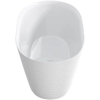 Vente-unique Freistehende Badewanne Zafiro Weiß 160 cm Vente-unique Freistehende Badewanne Zafiro Weiß 160 cm