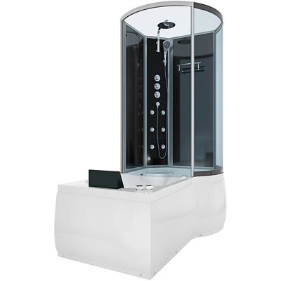 AcquaVapore Kombination Whirlpool Dusche K50-L32-WP-EC Duschkabine Wanne 170x100 AcquaVapore Kombination Whirlpool Dusche K50-L32-WP-EC Duschkabine Wanne 170x100