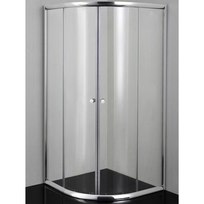 Sanotechnik Rundduschabtrennung 90 cm x 90 cm x 190 cm Profile Chrom Sanotechnik Rundduschabtrennung 90 cm x 90 cm x 190 cm Profile Chrom