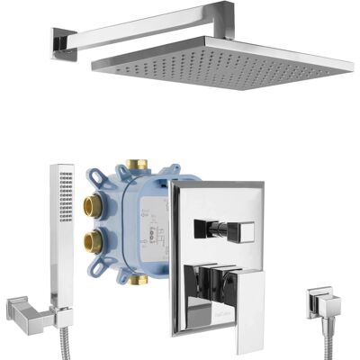 PaulGurkes Regendusche Duschsystem Unterputz Eckig Duscharmatur Set Duschkopf PaulGurkes Regendusche Duschsystem Unterputz Eckig Duscharmatur Set Duschkopf