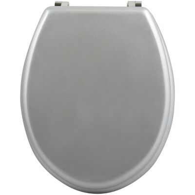 MSV Cleo WC-Sitz - Edelstahl-Schaniere - MDF - Silber - WC-Sitz MSV Cleo WC-Sitz - Edelstahl-Schaniere - MDF - Silber - WC-Sitz