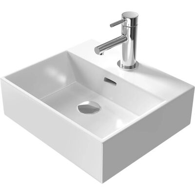 Emke Keramik Eckiger Hängewaschbecken - Waschtisch Emke Keramik Eckiger Hängewaschbecken - Waschtisch