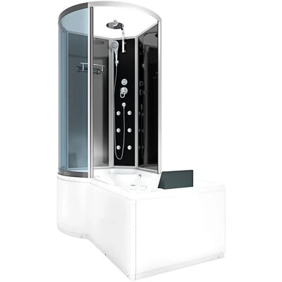 AcquaVapore Kombination Whirlpool Dusche K50-R30-WP-EC Duschkabine Wanne 100x170 AcquaVapore Kombination Whirlpool Dusche K50-R30-WP-EC Duschkabine Wanne 100x170