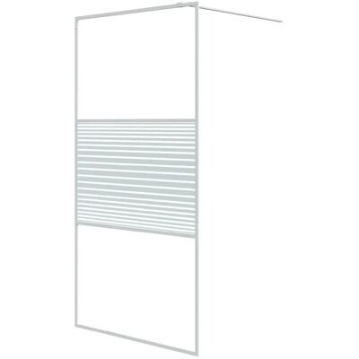 vidaXL Weiße Walk-in-Duschwand 100x195 cm ESG Glas - Duschwand vidaXL Weiße Walk-in-Duschwand 100x195 cm ESG Glas - Duschwand