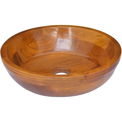 vidaXL Teakholz Waschbecken - Elegantes Bad vidaXL Teakholz Waschbecken - Elegantes Bad