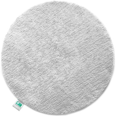 KARAT Badematte SKY Runder Badteppich Flauschig in Weiß Durchmesser 95 cm KARAT Badematte SKY Runder Badteppich Flauschig in Weiß Durchmesser 95 cm
