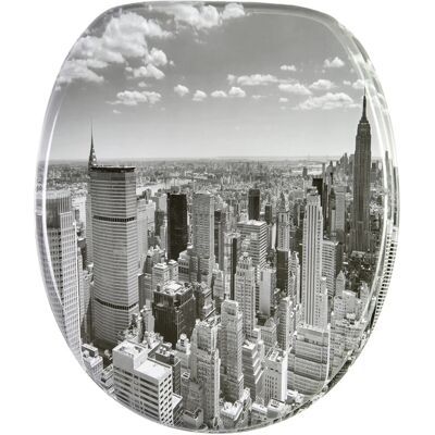 Sanilo Skyline New York WC-Sitz - Grau - Hochwertig, Absenkautomatik Sanilo Skyline New York WC-Sitz - Grau - Hochwertig, Absenkautomatik
