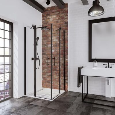 Schulte Black Style 90cm Eckeinstieg - Duschkabine Schulte Black Style 90cm Eckeinstieg - Duschkabine