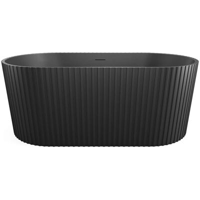Vente-unique Freistehende Badewanne Aliena Schwarz 170 cm Vente-unique Freistehende Badewanne Aliena Schwarz 170 cm
