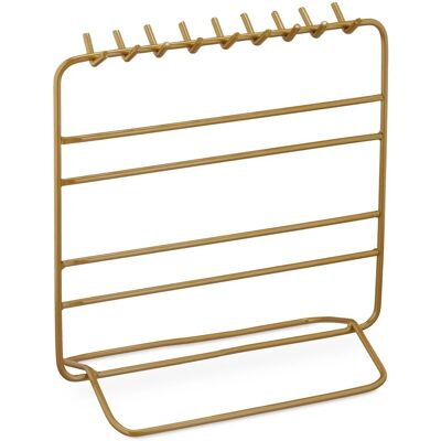 Relaxdays Schmuckständer Eisen Gold Für Ketten und Ohrringe 21 cm x 20 cm x 10 cm 220 g Relaxdays Schmuckständer Eisen Gold Für Ketten und Ohrringe 21 cm x 20 cm x 10 cm 220 g