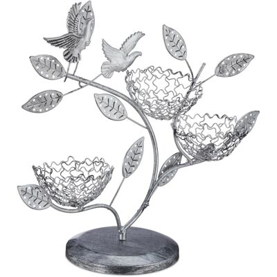 Relaxdays Schmuckbaum Eisen Silber mit Schale 34 cm x 39 cm x 15 cm 0,57 kg Relaxdays Schmuckbaum Eisen Silber mit Schale 34 cm x 39 cm x 15 cm 0,57 kg