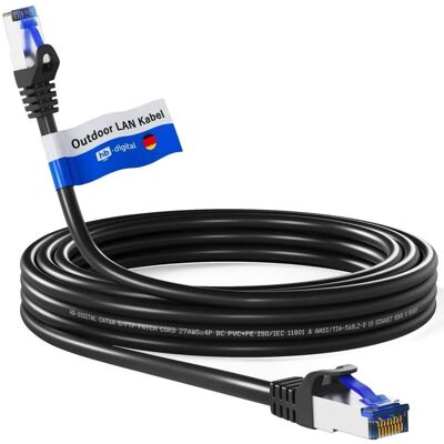 hb-digital 15m Patchkabel CAT 6a Outdoor RJ45 S/FTP PVC+PE Schwarz hb-digital 15m Patchkabel CAT 6a Outdoor RJ45 S/FTP PVC+PE Schwarz