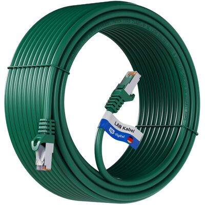 hb-digital 30m Patchkabel CAT 7 Rohkabel RJ45 S/FTP PiMF LSZH AWG 26 Halogenfrei Grün hb-digital 30m Patchkabel CAT 7 Rohkabel RJ45 S/FTP PiMF LSZH AWG 26 Halogenfrei Grün