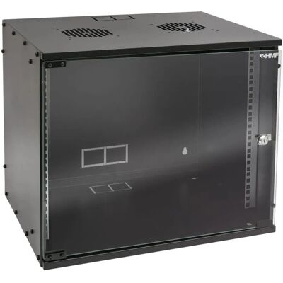 HMF 65709-02 Serverschrank Netzwerkschrank 9HE Unmontiert 19 Zoll Rack Schwarz HMF 65709-02 Serverschrank Netzwerkschrank 9HE Unmontiert 19 Zoll Rack Schwarz