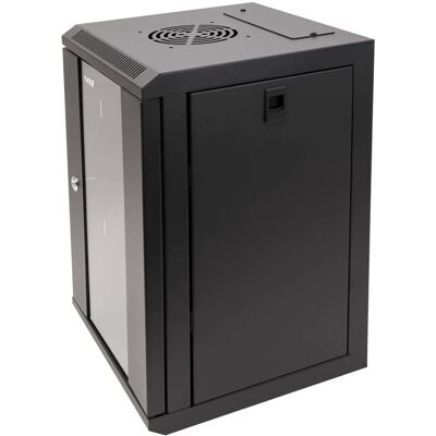HMF 63309-02 Serverschrank Netzwerkschrank 9HE Wandgehäuse 10 Zoll Rack Schwarz HMF 63309-02 Serverschrank Netzwerkschrank 9HE Wandgehäuse 10 Zoll Rack Schwarz