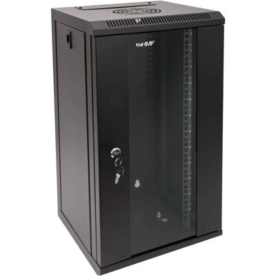HMF 63312-02 Serverschrank Netzwerkschrank 12HE Wandgehäuse 10 Zoll Rack Schwarz HMF 63312-02 Serverschrank Netzwerkschrank 12HE Wandgehäuse 10 Zoll Rack Schwarz