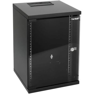 HMF 63409-02 Serverschrank Netzwerkschrank 9HE Wandgehäuse 10 Zoll Rack Schwarz HMF 63409-02 Serverschrank Netzwerkschrank 9HE Wandgehäuse 10 Zoll Rack Schwarz