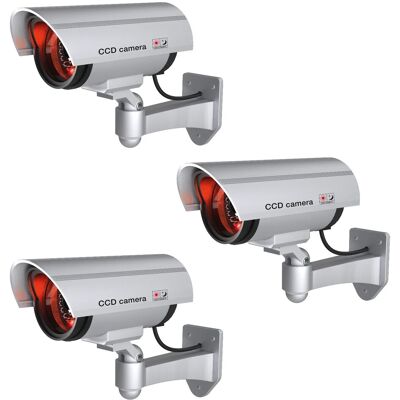 Basi - Kamera-Attrappe - KA 300 - Silber - mit Blinkendem LED-Licht - 3XA1000-0300 Basi - Kamera-Attrappe - KA 300 - Silber - mit Blinkendem LED-Licht - 3XA1000-0300