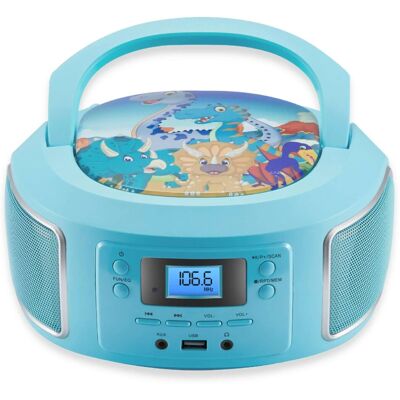 Cyberlux CL-940 Kinder CD-Player Tragbar CD/MP3/USB Radio Grün Cyberlux CL-940 Kinder CD-Player Tragbar CD/MP3/USB Radio Grün
