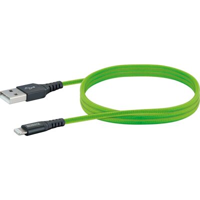 Schwaiger Apple® Lightning Sync & Ladekabel Giftgrün 1,2 m Schwaiger Apple® Lightning Sync & Ladekabel Giftgrün 1,2 m