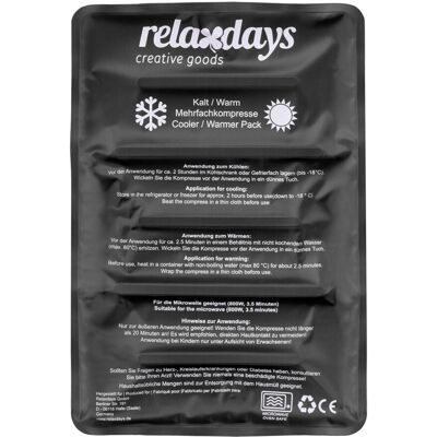 Relaxdays Kühlpad Gel Schwarz Formbar Kalt Warm 25 cm x 36 cm x 2 cm 0,8 kg Relaxdays Kühlpad Gel Schwarz Formbar Kalt Warm 25 cm x 36 cm x 2 cm 0,8 kg