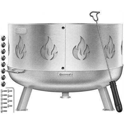 KESSER Feuerschale Ø 60 cm Edelstahl Stärke 2.5 mm mit Funkenschutz KESSER Feuerschale Ø 60 cm Edelstahl Stärke 2.5 mm mit Funkenschutz