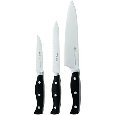 Rösle 25166 Edelstahl Küchenmesser-Set 3 Stück - Besteckset Rösle 25166 Edelstahl Küchenmesser-Set 3 Stück - Besteckset