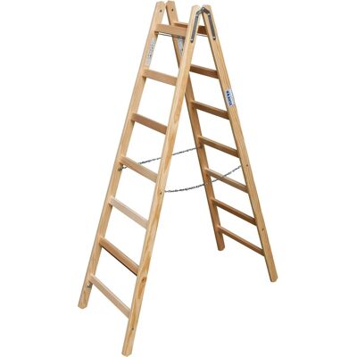KRAUSE Stehleiter STABILO natur 2x 7 Sprossen - Stehleiter KRAUSE Stehleiter STABILO natur 2x 7 Sprossen - Stehleiter