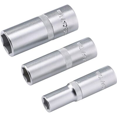 LUX-TOOLS Steckschlüssel Set 3-teilig 10 mm 13 mm 17 mm LUX-TOOLS Steckschlüssel Set 3-teilig 10 mm 13 mm 17 mm
