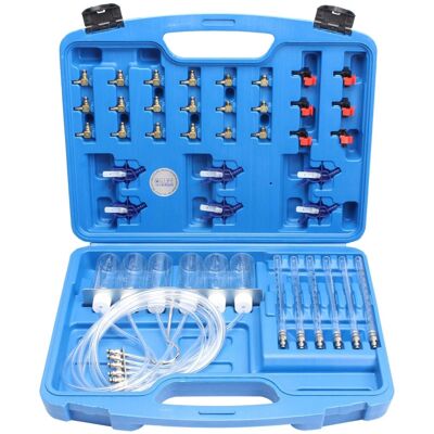 CCLIFE Diesel Rücklaufmengen Tester CDI Common Rail Injector Prüfer Prüfgerät Injektoren mit 24 Adapter und Neu Adapter CCLIFE Diesel Rücklaufmengen Tester CDI Common Rail Injector Prüfer Prüfgerät Injektoren mit 24 Adapter und Neu Adapter