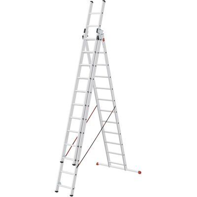 Hailo - HobbyStep combi Mehrzweckleiter 3x12 Sprossen - Freistehend - Leiter Hailo - HobbyStep combi Mehrzweckleiter 3x12 Sprossen - Freistehend - Leiter