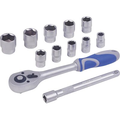 LUX-TOOLS Steckschlüssel Set 10 mm (3/8 Zoll) 12-teilig LUX-TOOLS Steckschlüssel Set 10 mm (3/8 Zoll) 12-teilig