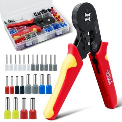 CCLIFE Crimpzangen Aderendhülsen Set 1200 Stück Crimper Crimpwerkzeuge Aderendhülsenzange CCLIFE Crimpzangen Aderendhülsen Set 1200 Stück Crimper Crimpwerkzeuge Aderendhülsenzange