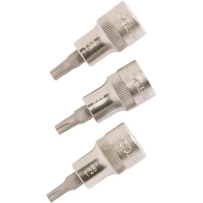 LUX-TOOLS Steckschlüssel Set 3-teilig TX25 TX27 TX30 LUX-TOOLS Steckschlüssel Set 3-teilig TX25 TX27 TX30