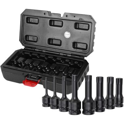 CCLIFE Torx Bit Stecknuss Set 8-tlg. 1/2 Zoll T30-T80 CR-MO CCLIFE Torx Bit Stecknuss Set 8-tlg. 1/2 Zoll T30-T80 CR-MO