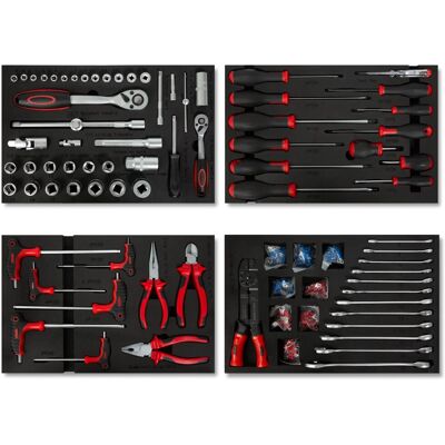 Eberth - 81-teilige Multitool-Set für Werkzeugkoffer - Hochwertige Werkzeuge Eberth - 81-teilige Multitool-Set für Werkzeugkoffer - Hochwertige Werkzeuge